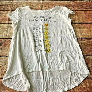 Girl’s Harper & Elliot Emoji Graphic Tee Shirt Kid’s Youth Size XL